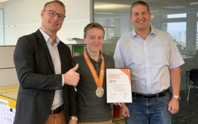 Roman Egli ist Vize-Schweizermeister der Gebäudetechnikplaner Sanitär